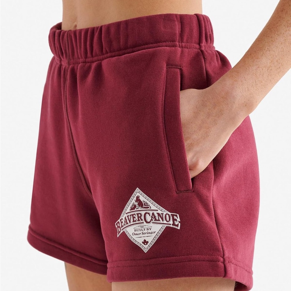 Beaver Canoe Women's Maroon Athletic Shorts